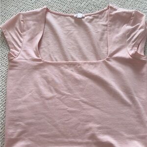 Garage Light Pink Short Sleeve Top